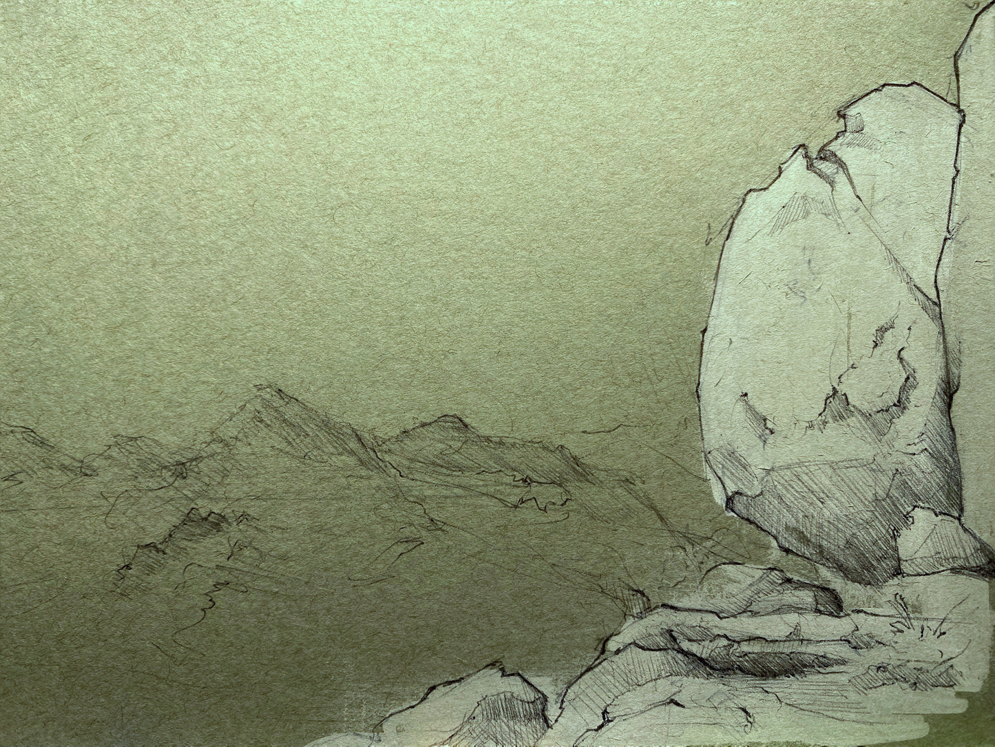 Boulder Loop lookout. Sketch (study) 8