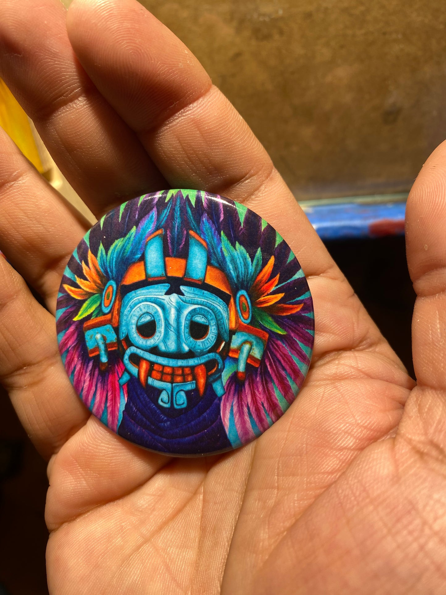 Tlaloc Circle Pin