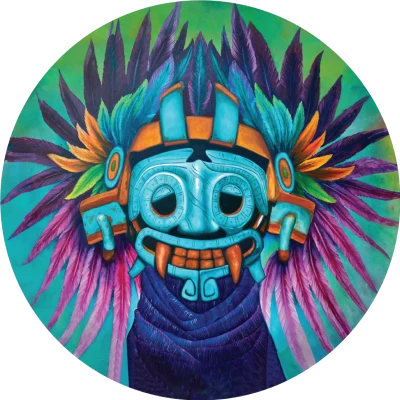 Tlaloc Circle Pin
