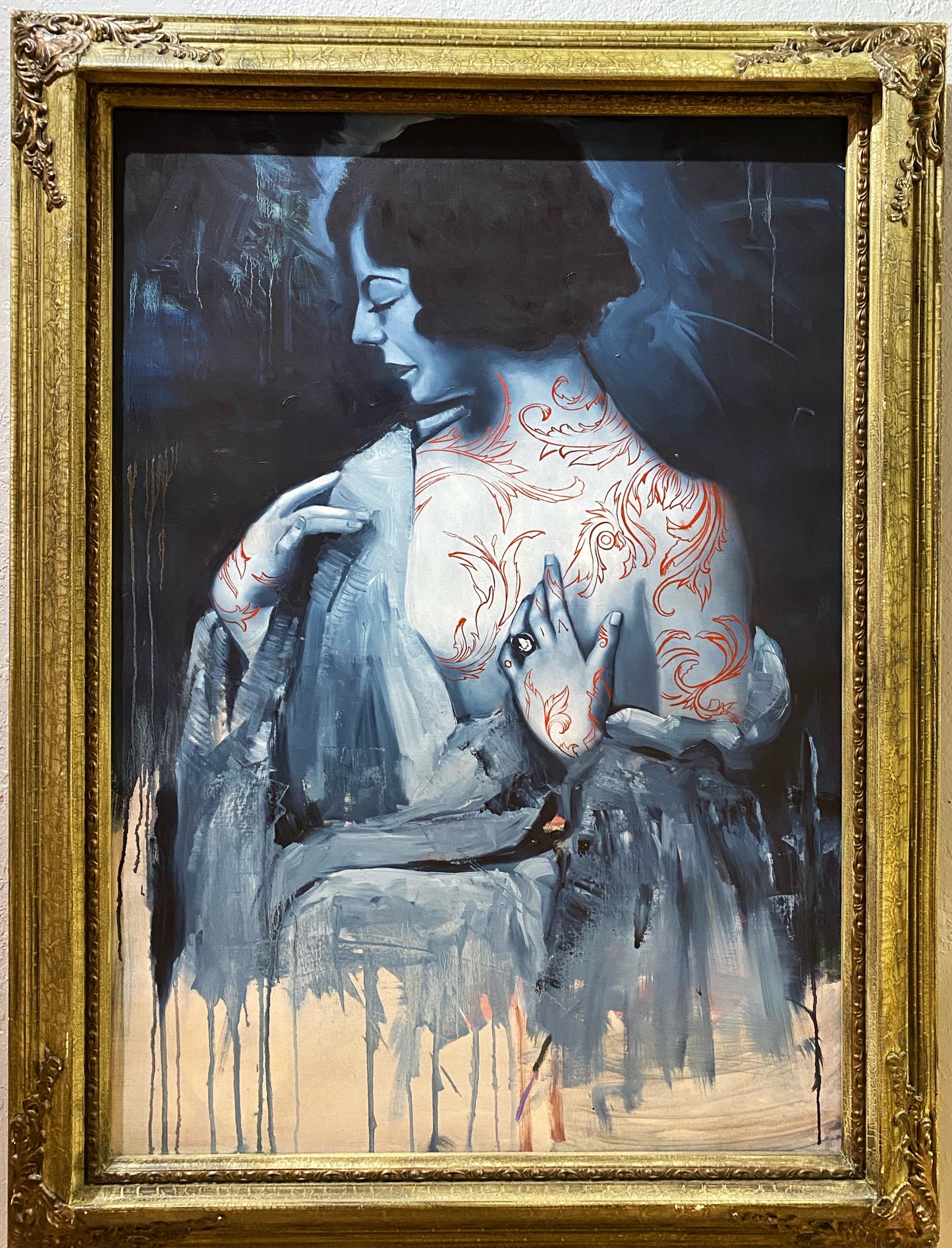 The Woodcarvers Wife (and secondary painting)
